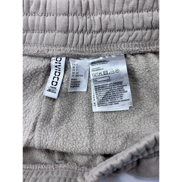 H&M Womens Beige Jogger Sweatpants Size S Cotton Blend - Picture 3 of 10